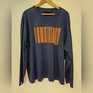 MURANO Long Sleeves Tee, Color Navy Blue, Size 2XL
